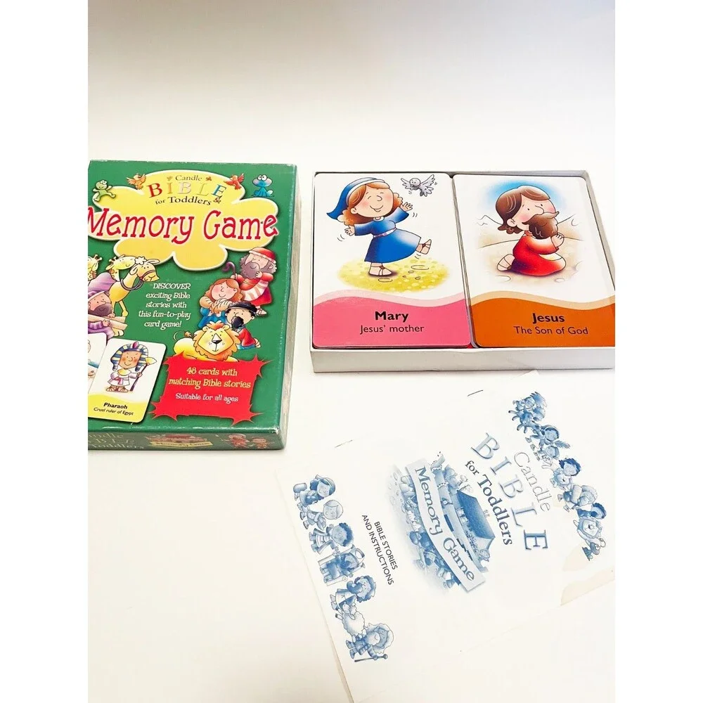 Candle Bible for Toddlers Memory Game 48 Cards Christian Kids Bible Stories 2006